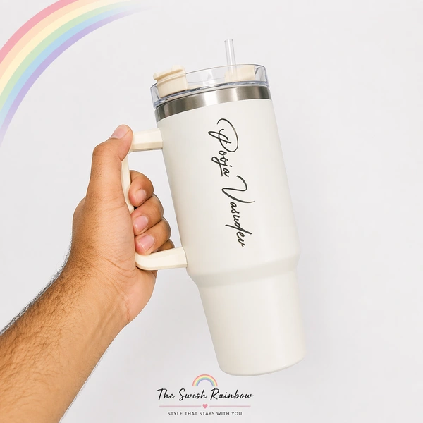 Personalized Name Tumbler - White
