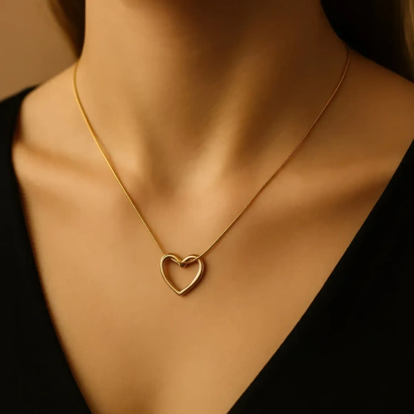 Knotted Heart Pendant Necklace
