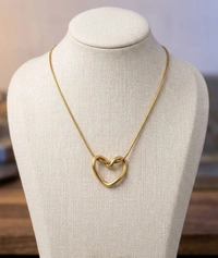 Knotted Heart Pendant Necklace