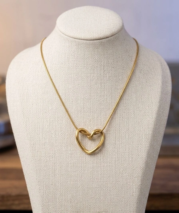 Knotted Heart Pendant Necklace