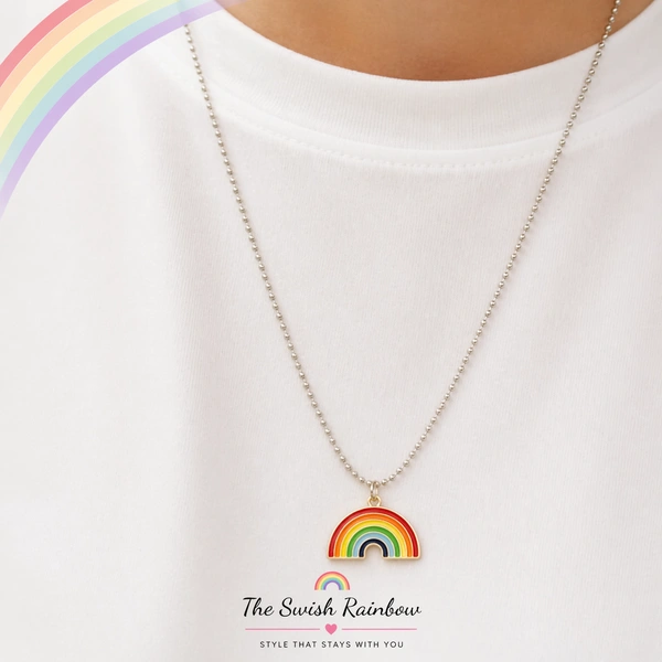 Rainbow Pendant Necklace