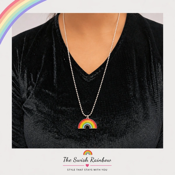 Rainbow Pendant Necklace