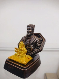 Rajmudra Ganesh 4.5 Inch - 4.5 Inch, orange