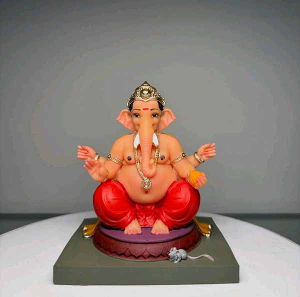 Titwala Ganesh 4 Inch - yellow