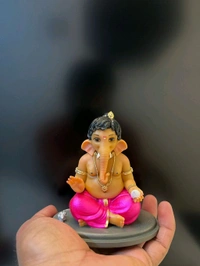Aashirwad Bappa Ganesh 4 Inch - red