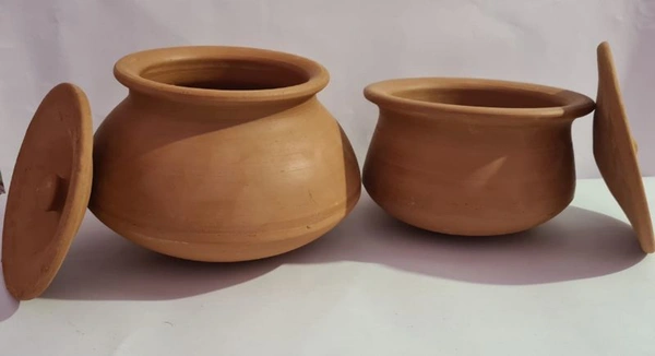 Red Cooking Combo Set Handi&Bhagona Appox.(2&3 Litres)