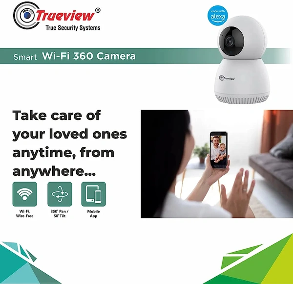 TRUEVIEW 2 MP Smart Wifi Robo Home Security Camera