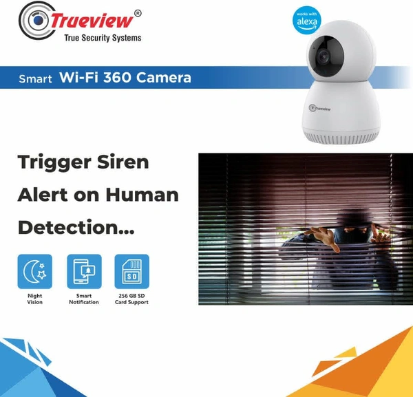 TRUEVIEW 2 MP Smart Wifi Robo Home Security Camera