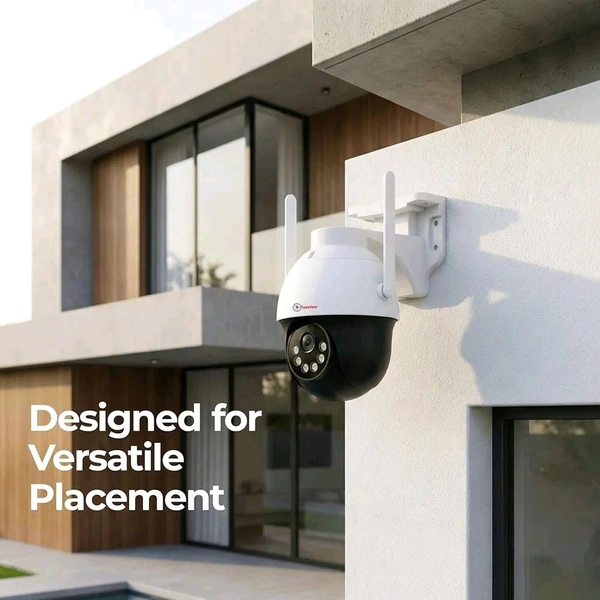 TRUEVIEW Trueview 4G SIM 3MP Mini Pan-Tilt-Zoom CCTV Camera | STQC Certified
