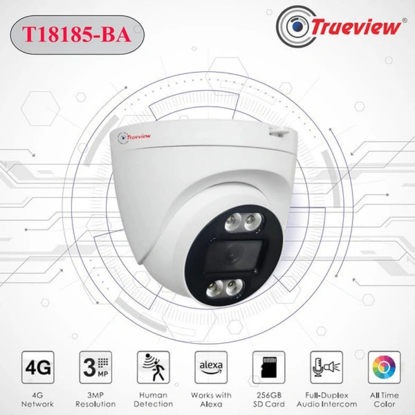 TRUEVIEW 3MP T18185SF/T18293SF 4G DOME CAMERA
