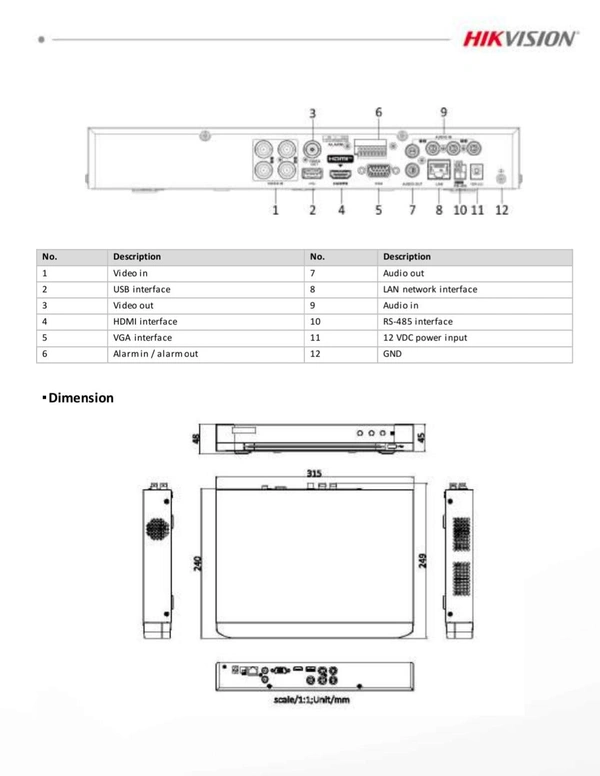 HIKVISION 2MP IDS-7204HQHI-M1/XT