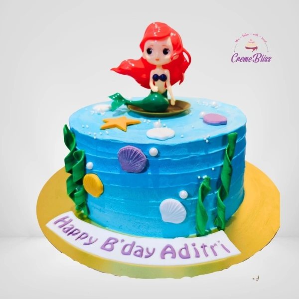 Mermaid cake ( 1 Tier )