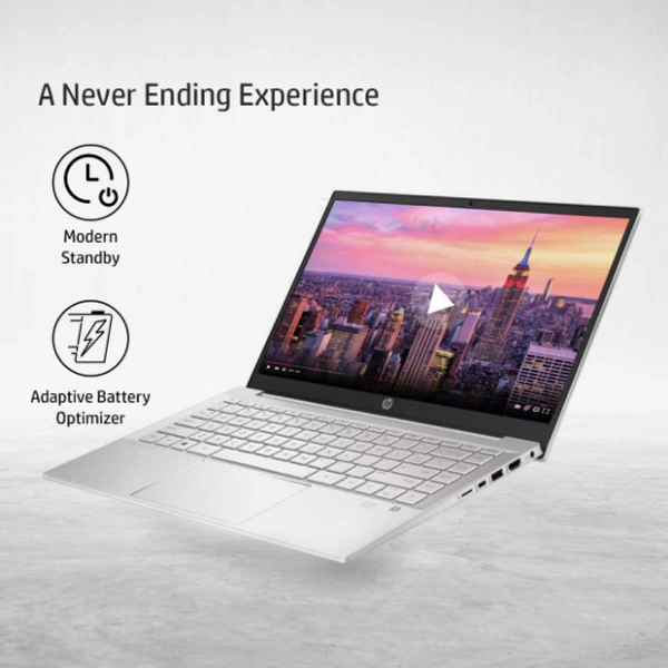 HP Pavilion (2021) Intel 11th Gen Core i5 14 inches FHD Screen Thin & Light Laptop, 16GB RAM, 512GB SSD, Iris Xe Graphics, Windows 11, MS Office, Backlit Keyboard, 1.41kg, Natural Silver (14-dv0054TU)