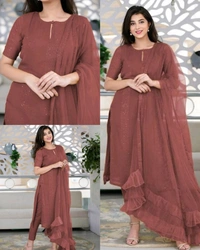 Kurta Set - S, Maroon