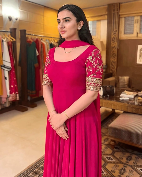 Embroidery Fancy Gown - S, Purple