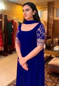 Embroidery Fancy Gown - S, Purple