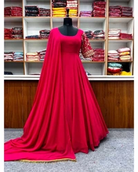 Embroidery Fancy Gown - S, Purple