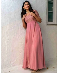 Sequance Embroidered Gown - M