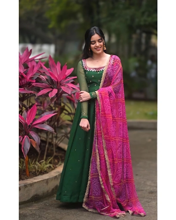 Star Pretty Look Kurti Dupatta Set - 2XL, Black