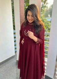 New Launching Super Hit beautiful gown with duppata  - 2XL