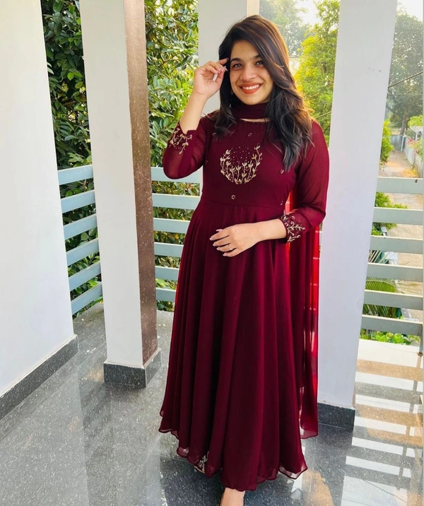 New Launching Super Hit beautiful gown with duppata  - 2XL