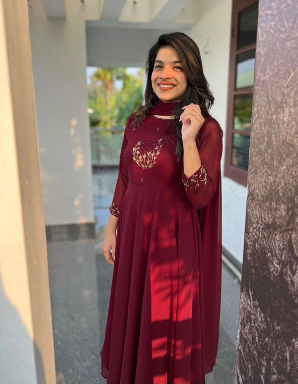 New Launching Super Hit beautiful gown with duppata  - 2XL