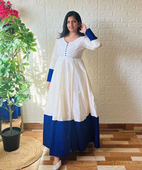 SUPER QUALITY WHITE GOWN DUPATTA - XL