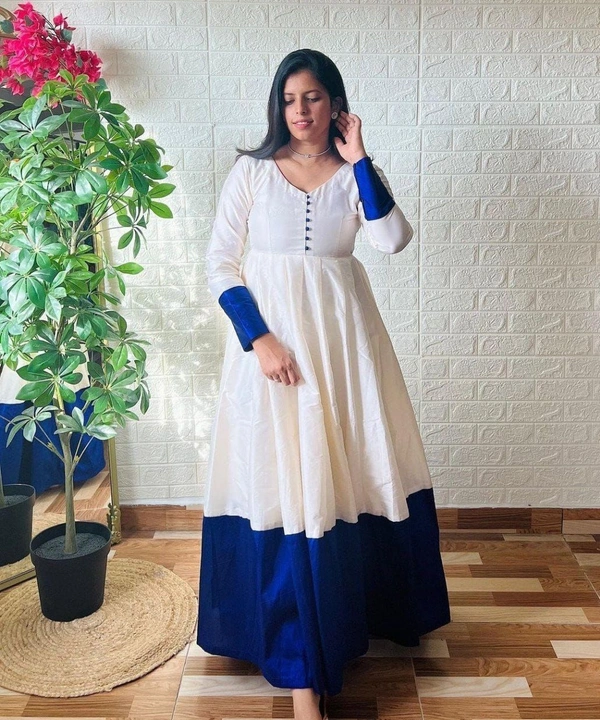 SUPER QUALITY WHITE GOWN DUPATTA - 2XL