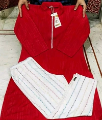 Khadi cotton daily wear kurta sets - M