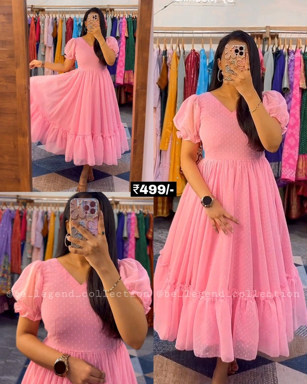 Celebrity Trendy Gown - Blue, L