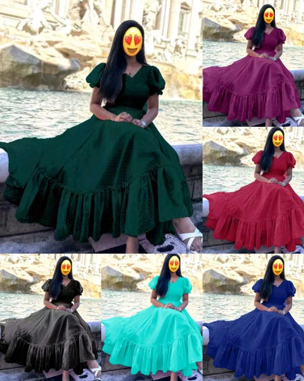 Celebrity Trendy Gown - Aqua Blue, M