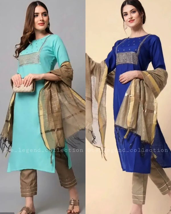 Daily Wear Kurta Set - Green, XS