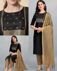 Daily Wear Kurta Set - White, XS
