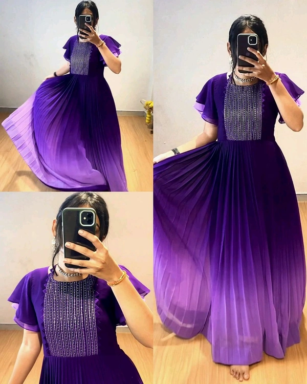 Sweet and stylish, our deep dark purple 2d shade - S