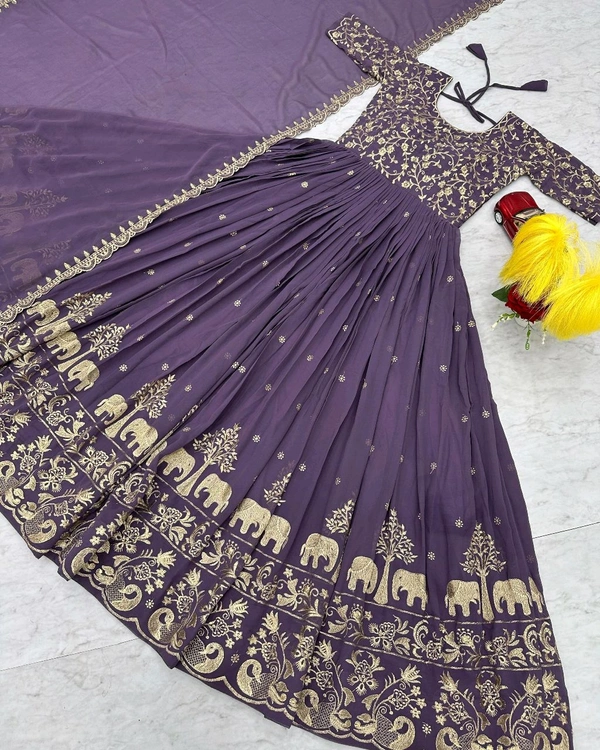 Launching New Festival Gown - Wisteria, XL