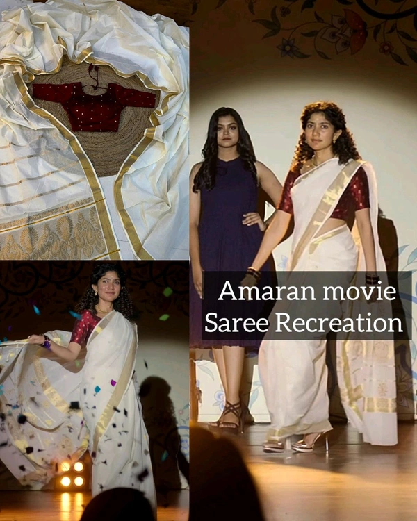 Amaran movie saree Recreation - Free Size