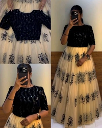 Pongal launch party wear lehenga - Red, XS