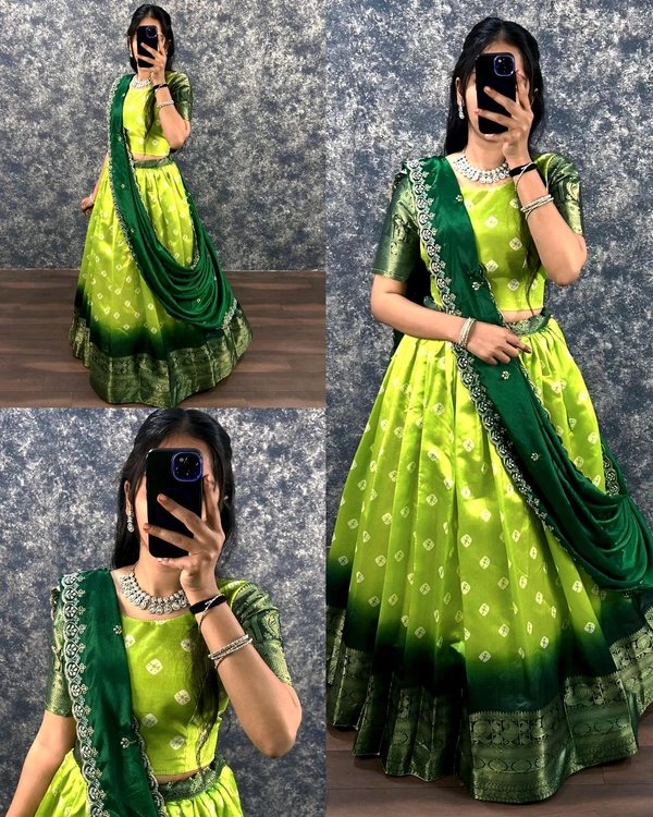 PONGAL SPECIAL  - Free Size, Green