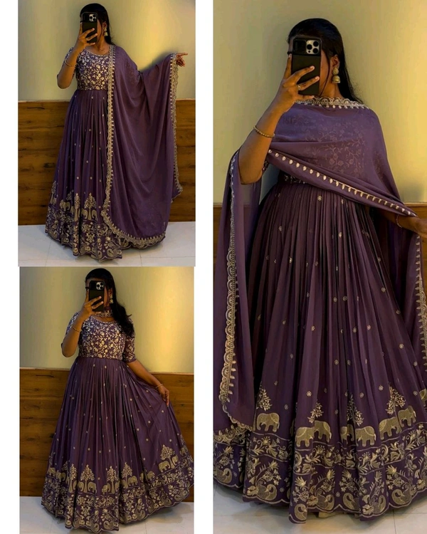 Launching New Festival Gown - Wisteria, XL
