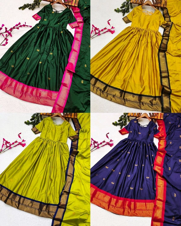 Black Paithani Silk - L, Confetti