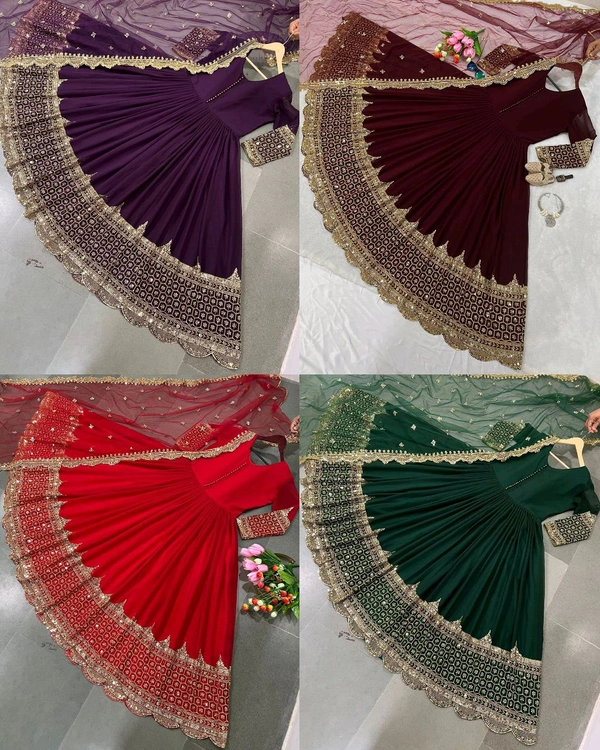 Launching New Designer Party Wear Look Gown - Cyprus, XL