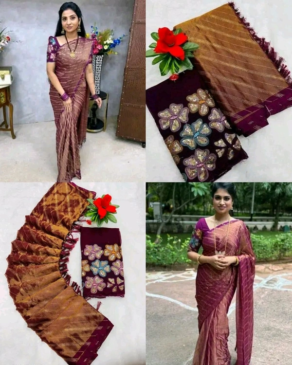 Trendy Beautiful Sarees - Free Size, Teal