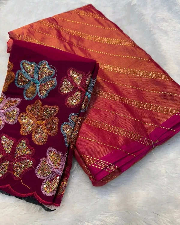 Trendy Beautiful Sarees - Free Size, Pink