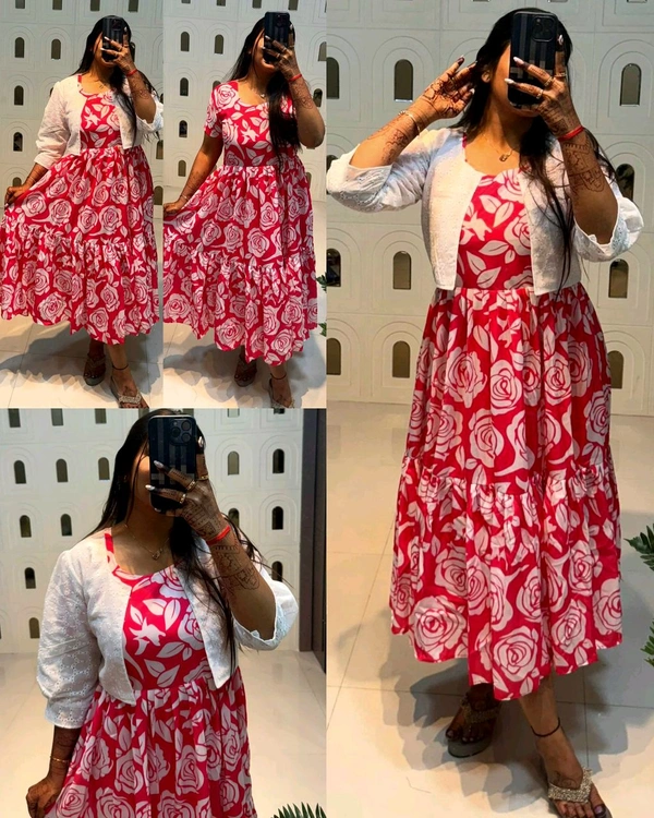 Two types to wear Our beautiful maxi with Hakoba koti - 3XL