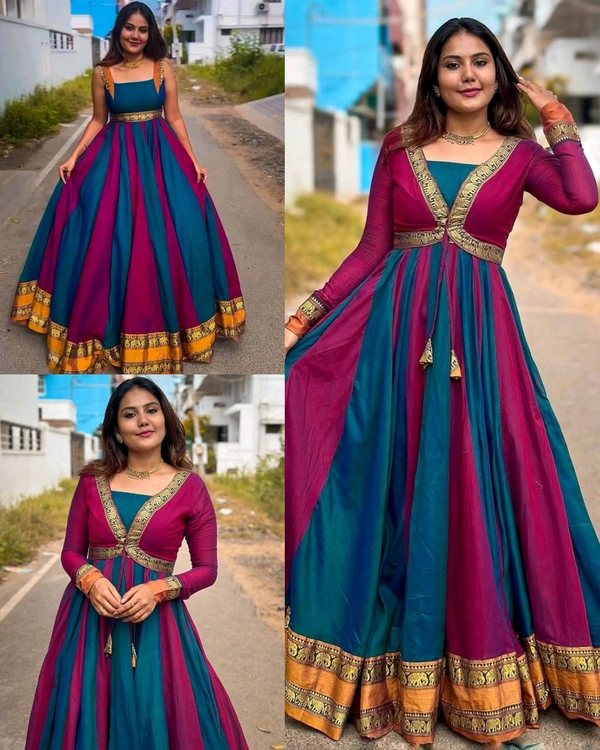 Introducing New Designer Removable Jacket Gown - M