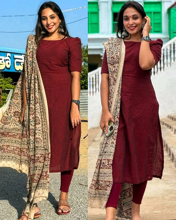 TRENDY HIGH DEMANDED KURTA WITH DUPATTA & BOTTOM - 2XL