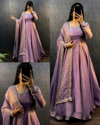 Trendy New Launching Festival Special Women Dresses - Tyrian Purple, S