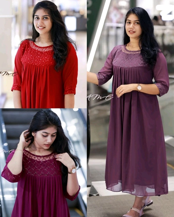 Trendy Creation kurti - Red, M