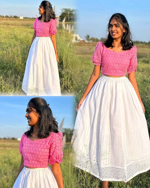 NEW LAUNCHING EXCLUSIVE SUMMER CROP TOP AND SKIRT STYLE COLLECTION
- XL