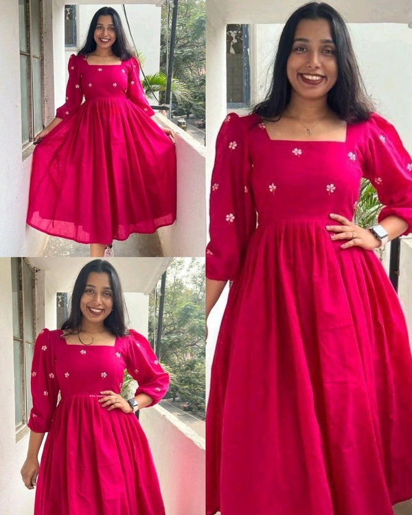 Introducing Beautiful prints of pure and rich Soft Cotton - M, Pink